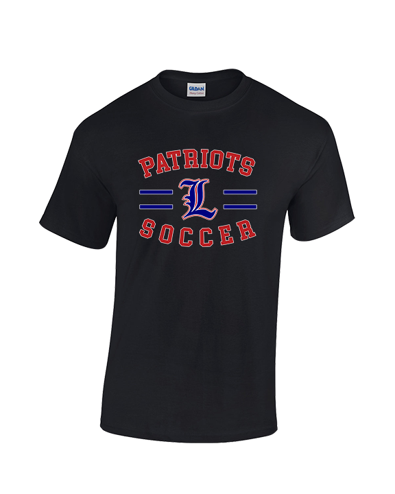 Liberty HS Girls Soccer Curve - Cotton T-Shirt