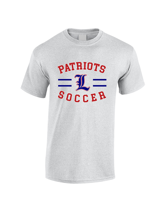 Liberty HS Girls Soccer Curve - Cotton T-Shirt
