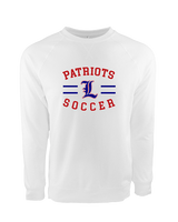 Liberty HS Girls Soccer Curve - Crewneck Sweatshirt