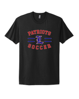 Liberty HS Girls Soccer Curve - Mens Select Cotton T-Shirt