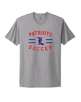 Liberty HS Girls Soccer Curve - Mens Select Cotton T-Shirt