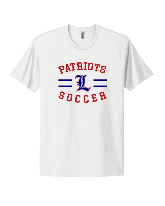 Liberty HS Girls Soccer Curve - Mens Select Cotton T-Shirt