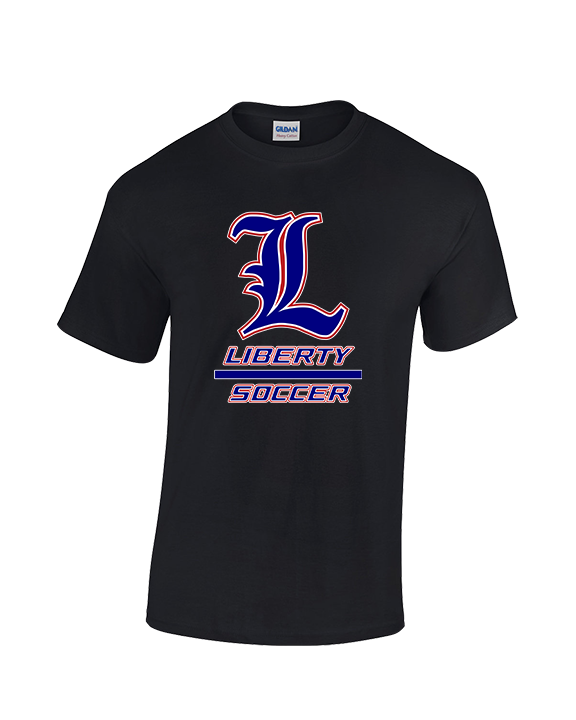 Liberty HS Girls Soccer Split - Cotton T-Shirt