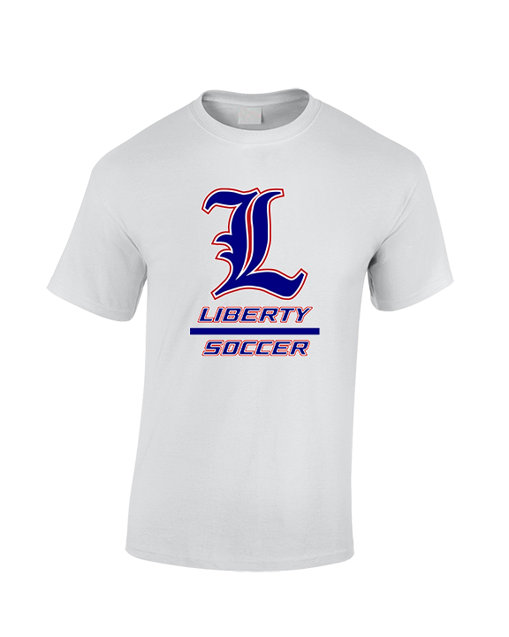 Liberty HS Girls Soccer Split - Cotton T-Shirt