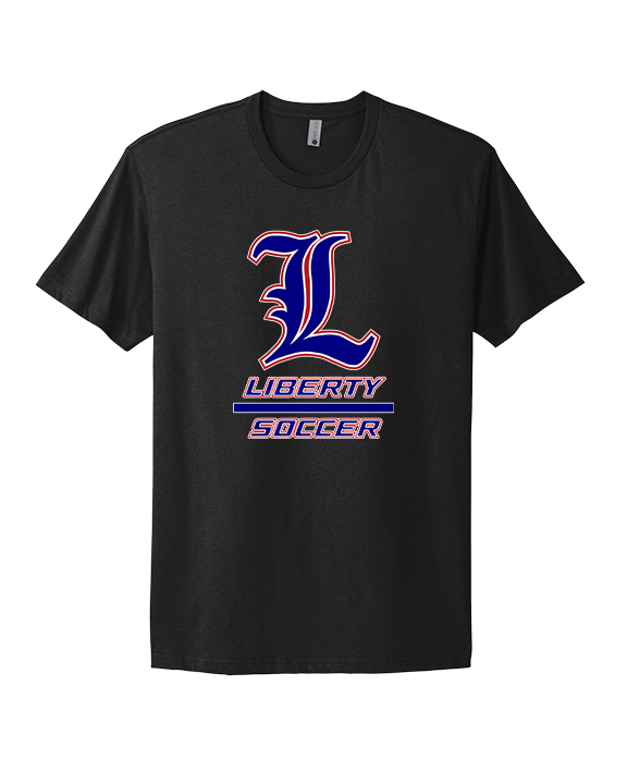 Liberty HS Girls Soccer Split - Mens Select Cotton T-Shirt