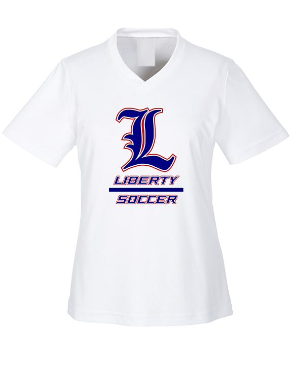 Liberty HS Girls Soccer Split - Womens Performance Shirt