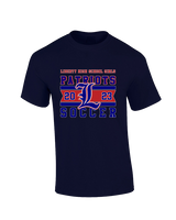 Liberty HS Girls Soccer Stamp 23 - Cotton T-Shirt