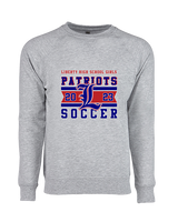 Liberty HS Girls Soccer Stamp 23 - Crewneck Sweatshirt