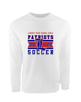 Liberty HS Girls Soccer Stamp 23 - Crewneck Sweatshirt
