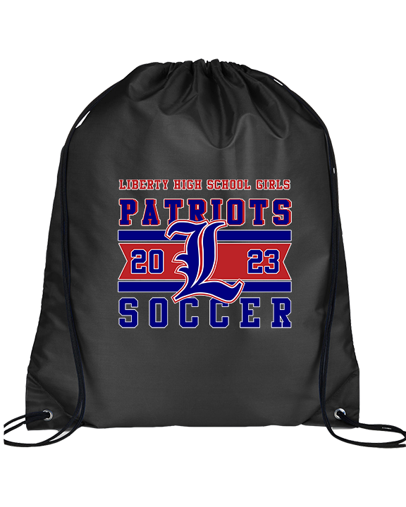 Liberty HS Girls Soccer Stamp 23 - Drawstring Bag