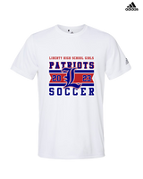 Liberty HS Girls Soccer Stamp 23 - Mens Adidas Performance Shirt