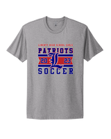Liberty HS Girls Soccer Stamp 23 - Mens Select Cotton T-Shirt