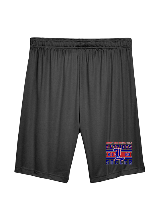 Liberty HS Girls Soccer Stamp 23 - Mens Training Shorts with Pockets