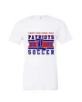 Liberty HS Girls Soccer Stamp 23 - Tri-Blend Shirt
