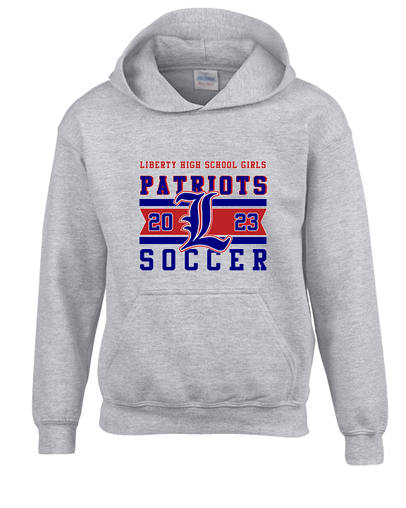 Liberty HS Girls Soccer Stamp 23 - Youth Hoodie