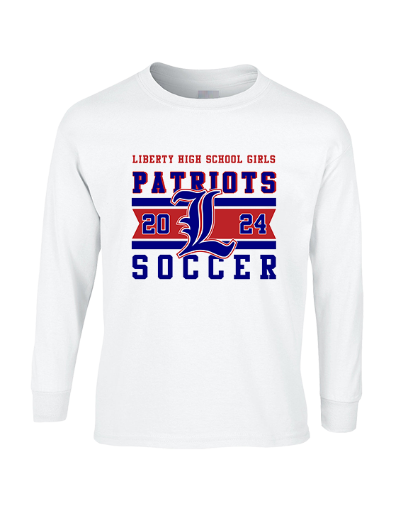 Liberty HS Girls Soccer Stamp 24 - Cotton Longsleeve