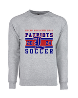Liberty HS Girls Soccer Stamp 24 - Crewneck Sweatshirt
