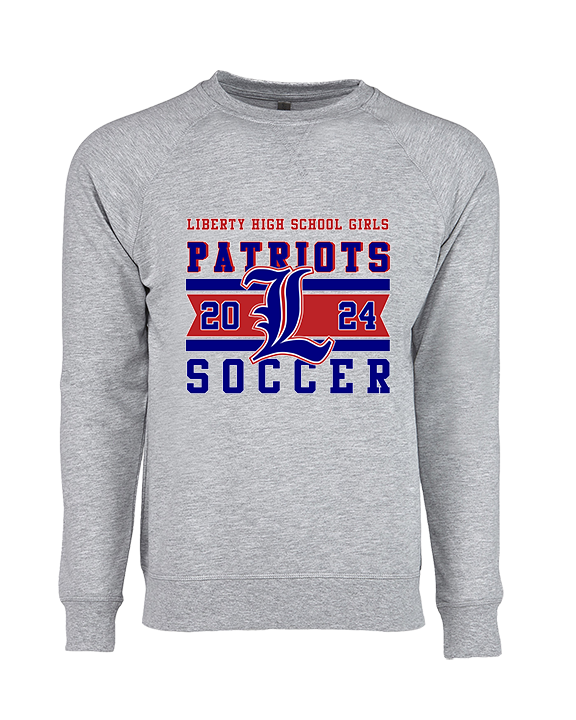 Liberty HS Girls Soccer Stamp 24 - Crewneck Sweatshirt