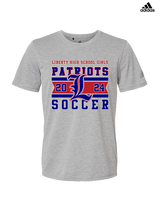 Liberty HS Girls Soccer Stamp 24 - Mens Adidas Performance Shirt