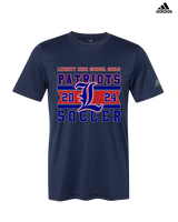 Liberty HS Girls Soccer Stamp 24 - Mens Adidas Performance Shirt
