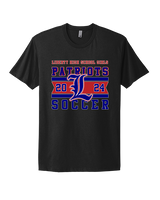 Liberty HS Girls Soccer Stamp 24 - Mens Select Cotton T-Shirt
