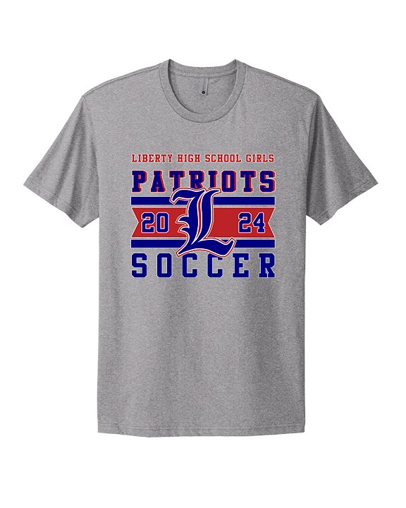 Liberty HS Girls Soccer Stamp 24 - Mens Select Cotton T-Shirt