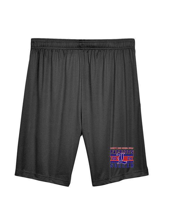 Liberty HS Girls Soccer Stamp 24 - Mens Training Shorts with Pockets