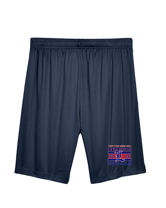 Liberty HS Girls Soccer Stamp 24 - Mens Training Shorts with Pockets