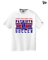 Liberty HS Girls Soccer Stamp 24 - New Era Performance Shirt