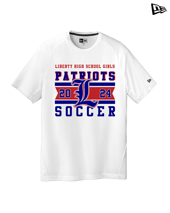 Liberty HS Girls Soccer Stamp 24 - New Era Performance Shirt