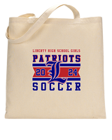Liberty HS Girls Soccer Stamp 24 - Tote