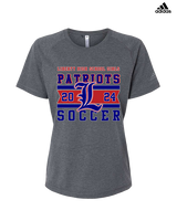 Liberty HS Girls Soccer Stamp 24 - Womens Adidas Performance Shirt