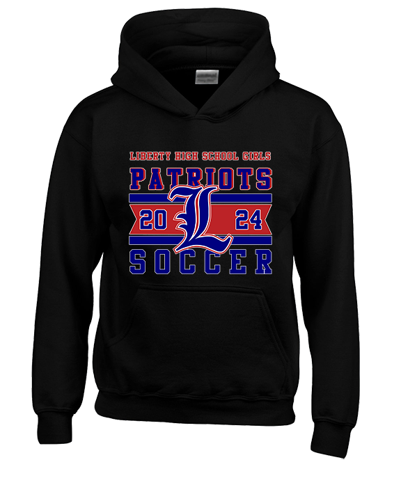 Liberty HS Girls Soccer Stamp 24 - Youth Hoodie