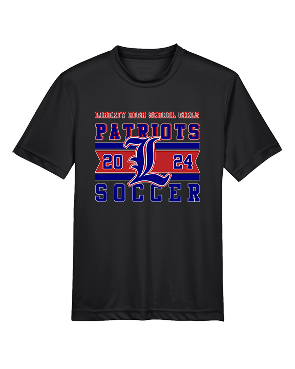 Liberty HS Girls Soccer Stamp 24 - Youth Performance Shirt