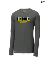 Lincoln HS Flag Football Dad - Mens Nike Longsleeve