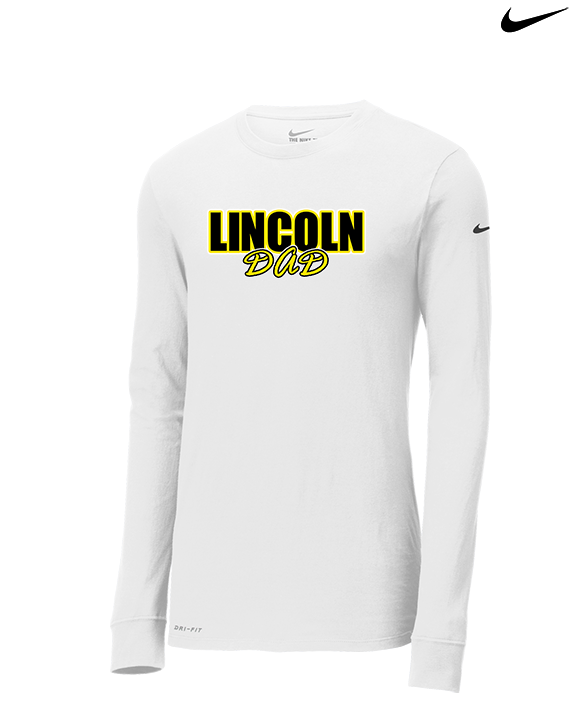 Lincoln HS Flag Football Dad - Mens Nike Longsleeve