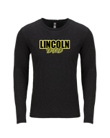 Lincoln HS Flag Football Dad - Tri-Blend Long Sleeve