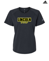 Lincoln HS Flag Football Dad - Womens Adidas Performance Shirt