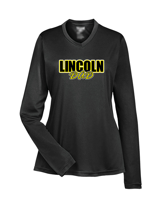 Lincoln HS Flag Football Dad - Womens Performance Longsleeve