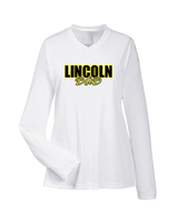 Lincoln HS Flag Football Dad - Womens Performance Longsleeve