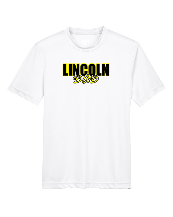 Lincoln HS Flag Football Dad - Youth Performance Shirt