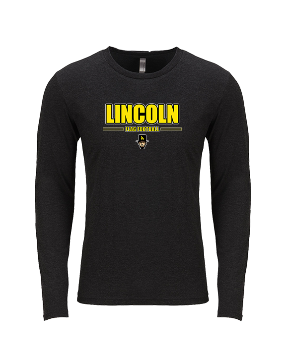 Lincoln HS Flag Football Keen - Tri-Blend Long Sleeve