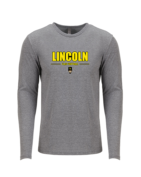 Lincoln HS Flag Football Keen - Tri-Blend Long Sleeve