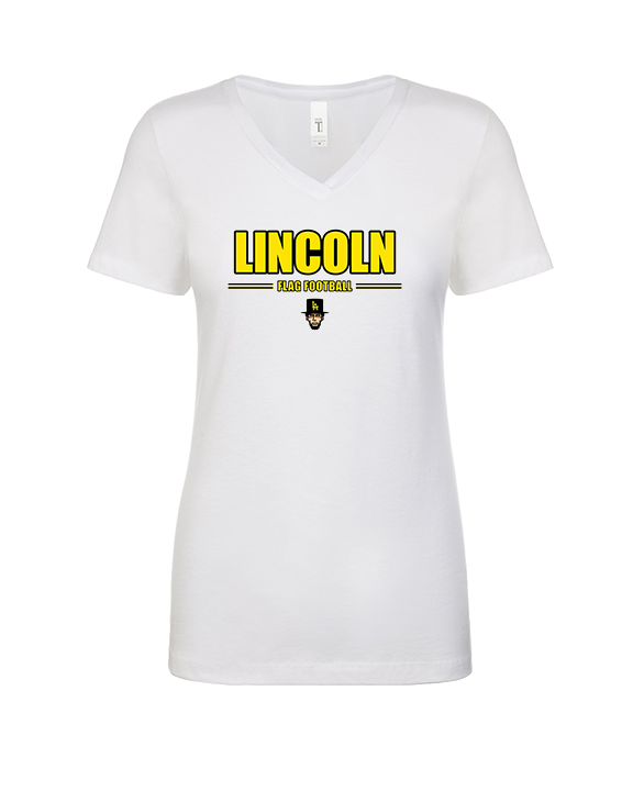 Lincoln HS Flag Football Keen - Womens Vneck