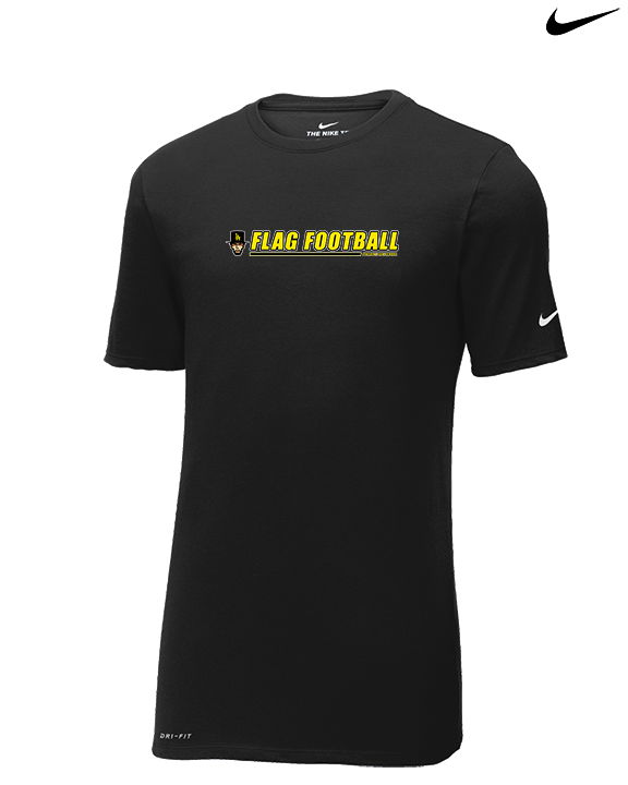 Lincoln HS Flag Football Lines - Mens Nike Cotton Poly Tee