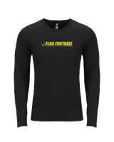 Lincoln HS Flag Football Lines - Tri-Blend Long Sleeve