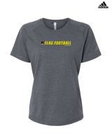 Lincoln HS Flag Football Lines - Womens Adidas Performance Shirt