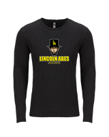 Lincoln HS Flag Football Shadow - Tri-Blend Long Sleeve