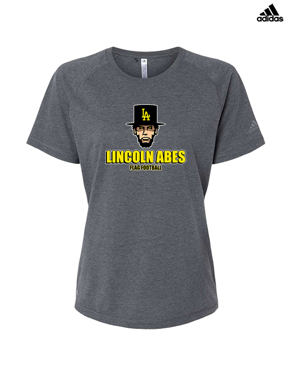 Lincoln HS Flag Football Shadow - Womens Adidas Performance Shirt