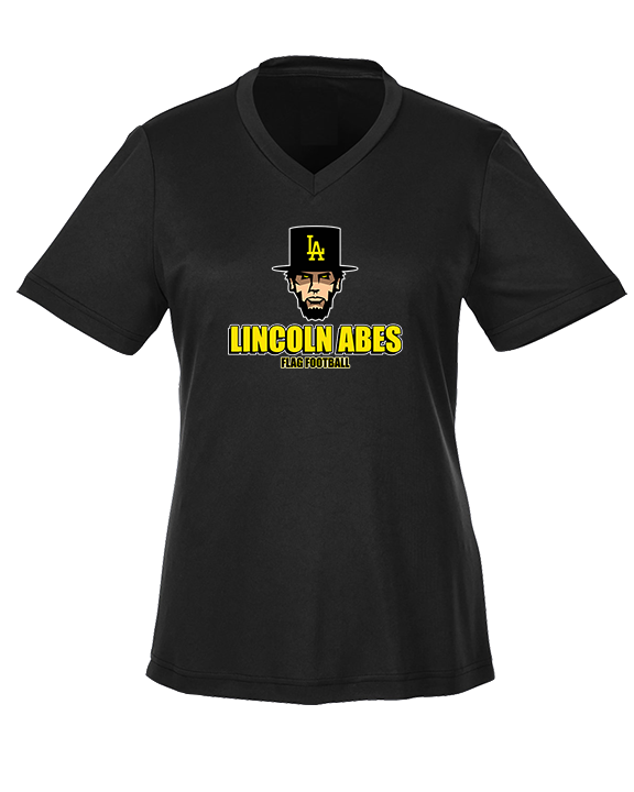 Lincoln HS Flag Football Shadow - Womens Performance Shirt